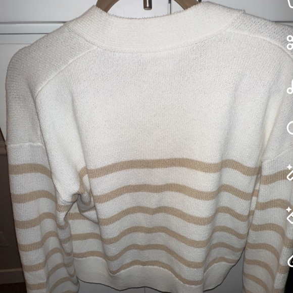 Rails Geneva Stripe Cotton Blend Cardigan women’s sweater size small - Picture 3 of 8